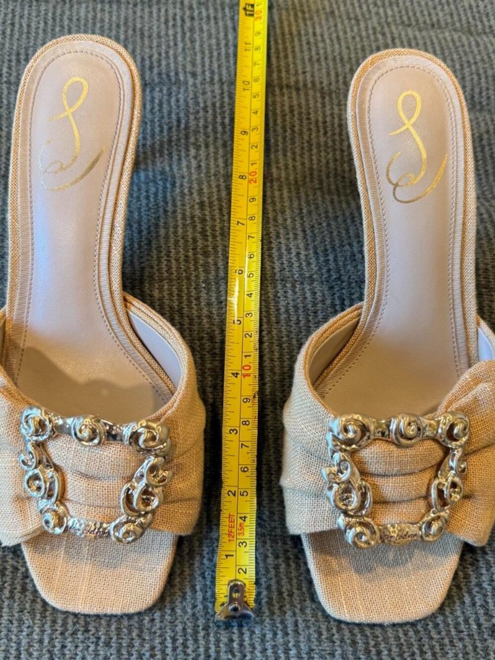 Sam Edelman Women's Tan and Cream Mules - Picture 4 of 8